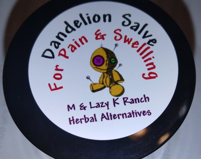 Dandelion Herbal Salve for sore muscles, arthritis, and nerve.  All-natural 2 OZ