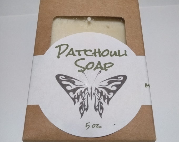 Natural Patchouli Bar Soap Moisturizing Shea butter