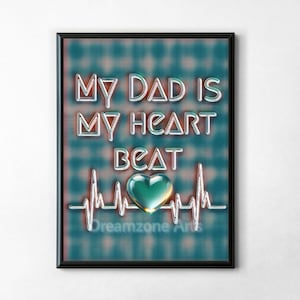 Citations d'amour de papa impression numérique murale impression qualité HD fichier 300 dpi | oeuvre d'art classique, art cadeau commémoratif pour père | téléchargement numérique