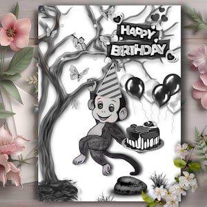 Tarjeta de cumpleaños digital divertida, tarjeta de cumpleaños DIY, tarjeta de felicitación humorística, tarjeta de cumpleaños para niños, tarjeta de cumpleaños para mejores amigas, tarjeta de cumpleaños moderna.