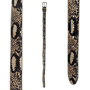 Skinny Snakeskin Belt - Etsy display picture 3