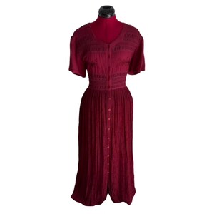 90s tie back dress Copper 90S Tie Strap Long Dress
