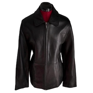 Y2k Leather Jacket - Etsy