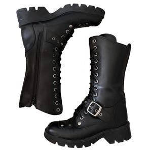 00’s GOA studs boots archive y2k grunge Y2k Grunge Shoes - Etsy