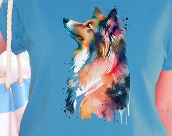 "I Heart My Shetland Sheepdog" T-Shirt - Black, 100% Cotton, Officially Licensed Dog Lover Gift - View #2