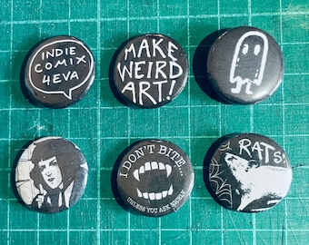 Indie Comix Pin Badges!