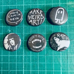 Indie Comix Pin Badges!