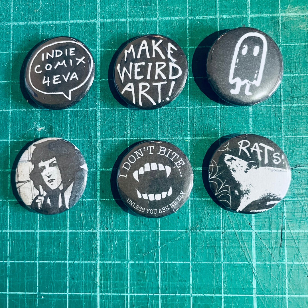 Indie Comix Pin Badges! - Etsy UK
