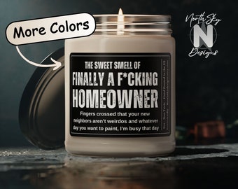 Funny Housewarming Candle Gift New Apartment Gift House Warming Funny Candles New Home Candle Congratulations on the Move Closing Gift, HC13