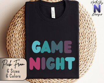 Game Night, Funny Game Night Shirt, Game Night Host Gift, Funny Nerd Gamer Present, Game-themed Shirt, Best Game Night T-shirt, GN36