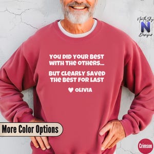 You Did Your Best T-shirt for Dad, Funny Gift for New Dad, Customizable Father&#39;s Day Shirt, Perfect Dad Gift for Birthday or Christmas, FD51