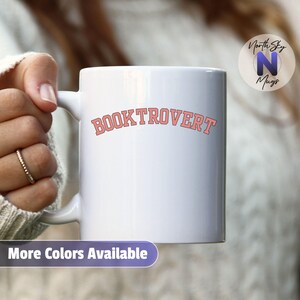 Booktrovert Mug, Funny Coffee Mug for Book Lovers, Gift for Introverts and Readers, Cozy Mug for Fantasy Enthusiasts, RB58