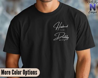 Personalized Dad Tee Comfort Colors®, Est Year Shirt, Father’s Day Gift for Him, Soft New Dad Tee, Custom Daddy Gift, FD18
