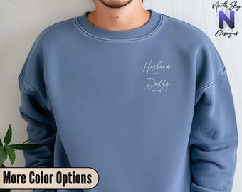 Comfort Colors® New Dad Tee, Dad Est Year Shirt, Personalized Dad Shirt Gift, First Father’s Day Tee, Daddy Since Shirt, FD04