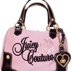 Vintage Juicy Couture Barbie Pink Leather Shoulder Bag 