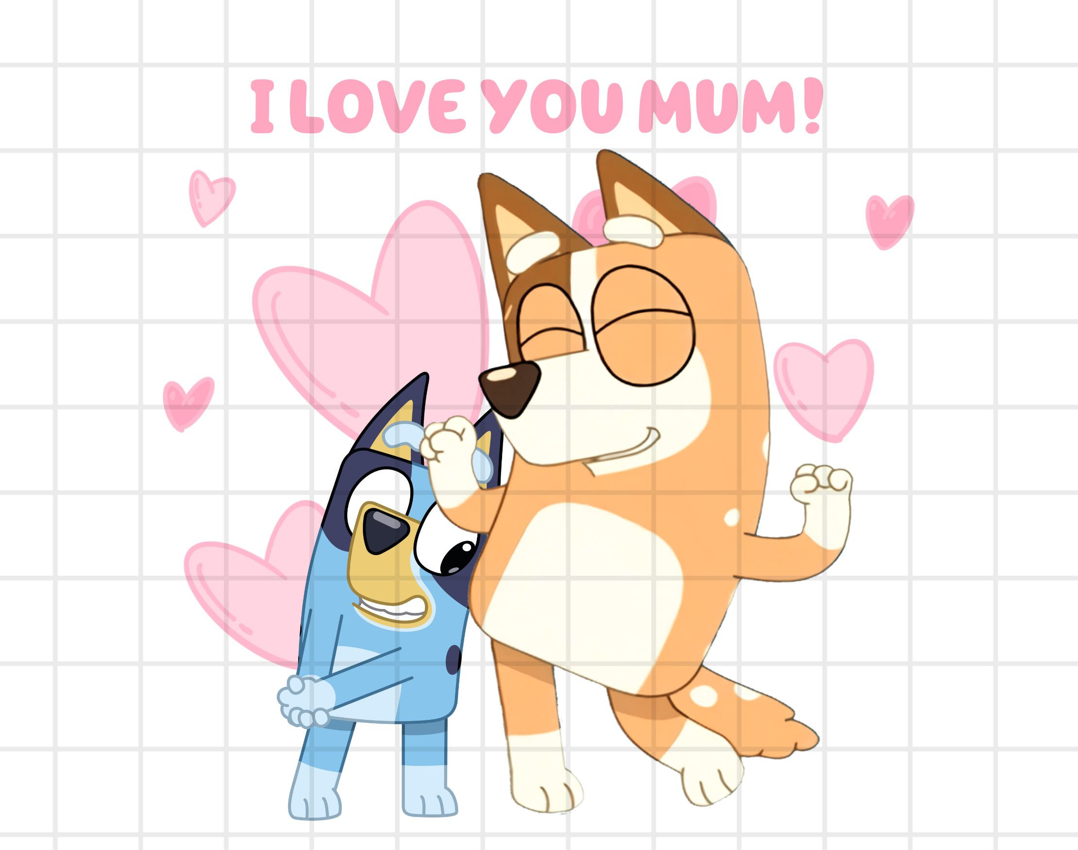 Bluey Mum PNG Bluey Mother's Day Png Bluey Family Png Etsy