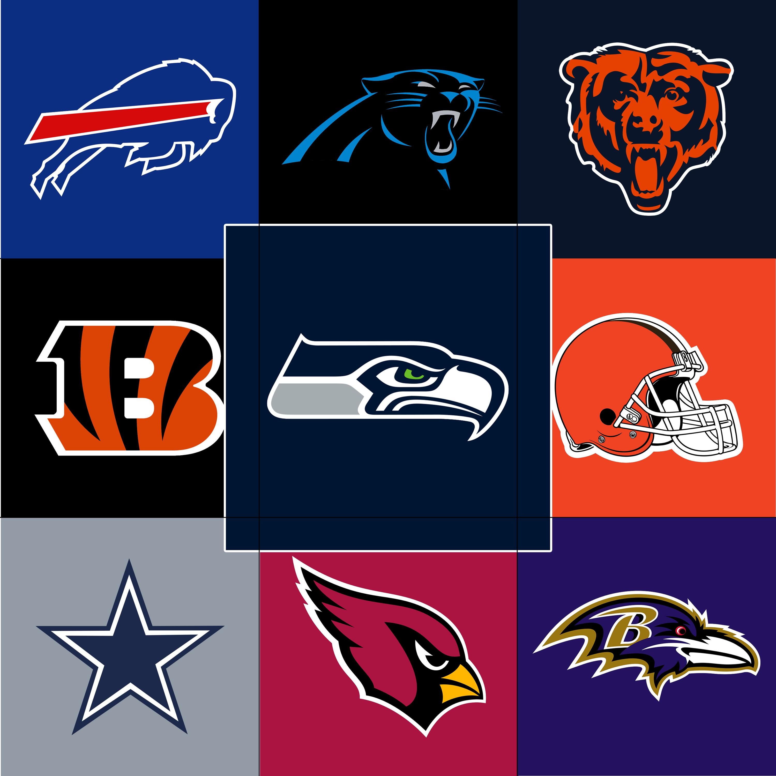 Fußballteam-Untersetzer, National Football League-Teams, Premium-Qualität, für Ihren Fußballliebhaber!