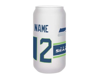Setaball Seahawks Personalisiertes gefrostetes Bierglas 13 oder 18oz