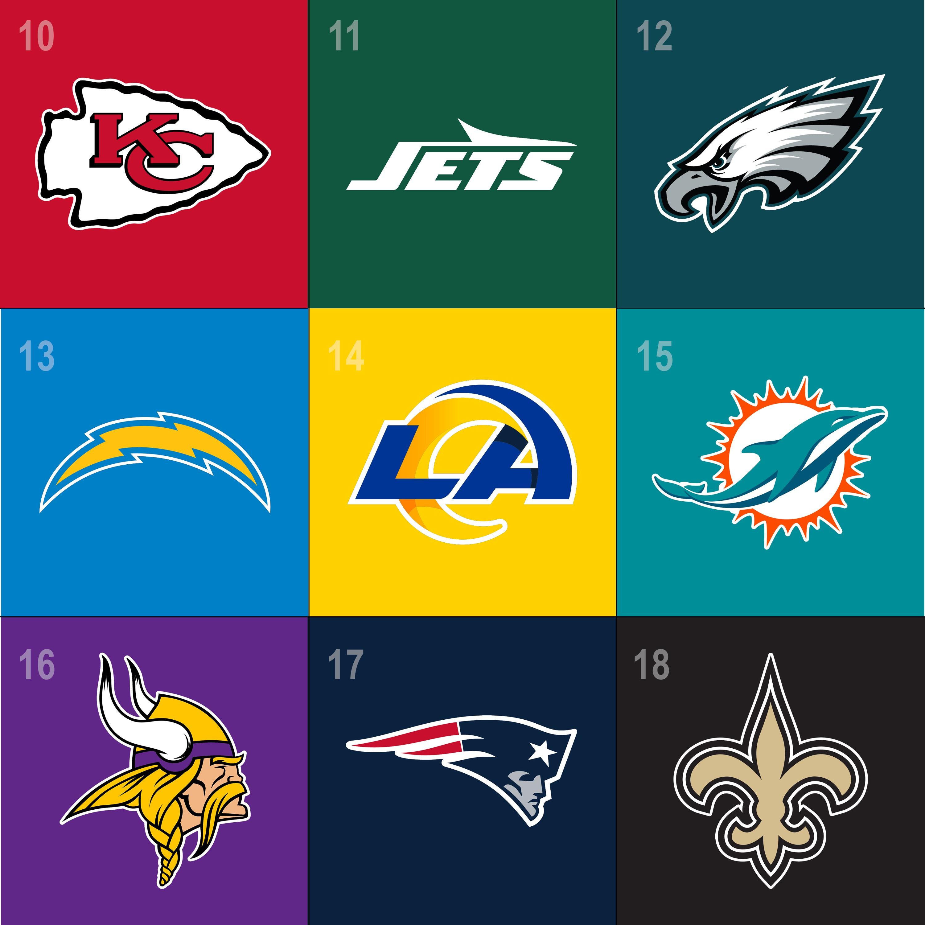 Football Team Coasters, National Football League Teams, Premium Quality ...