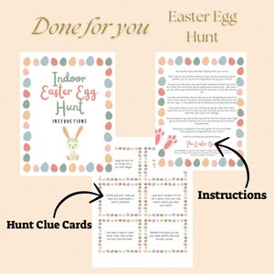 Indoor easter egg hunt, easter scavenger hunt, easter activity, easter games for kids, easter printable