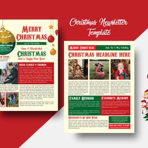 Boletim de Natal, Retrospectiva Anual, Boletim Familiar, Boletim de Férias, Cartão de Fotos de Férias, Carta de Natal