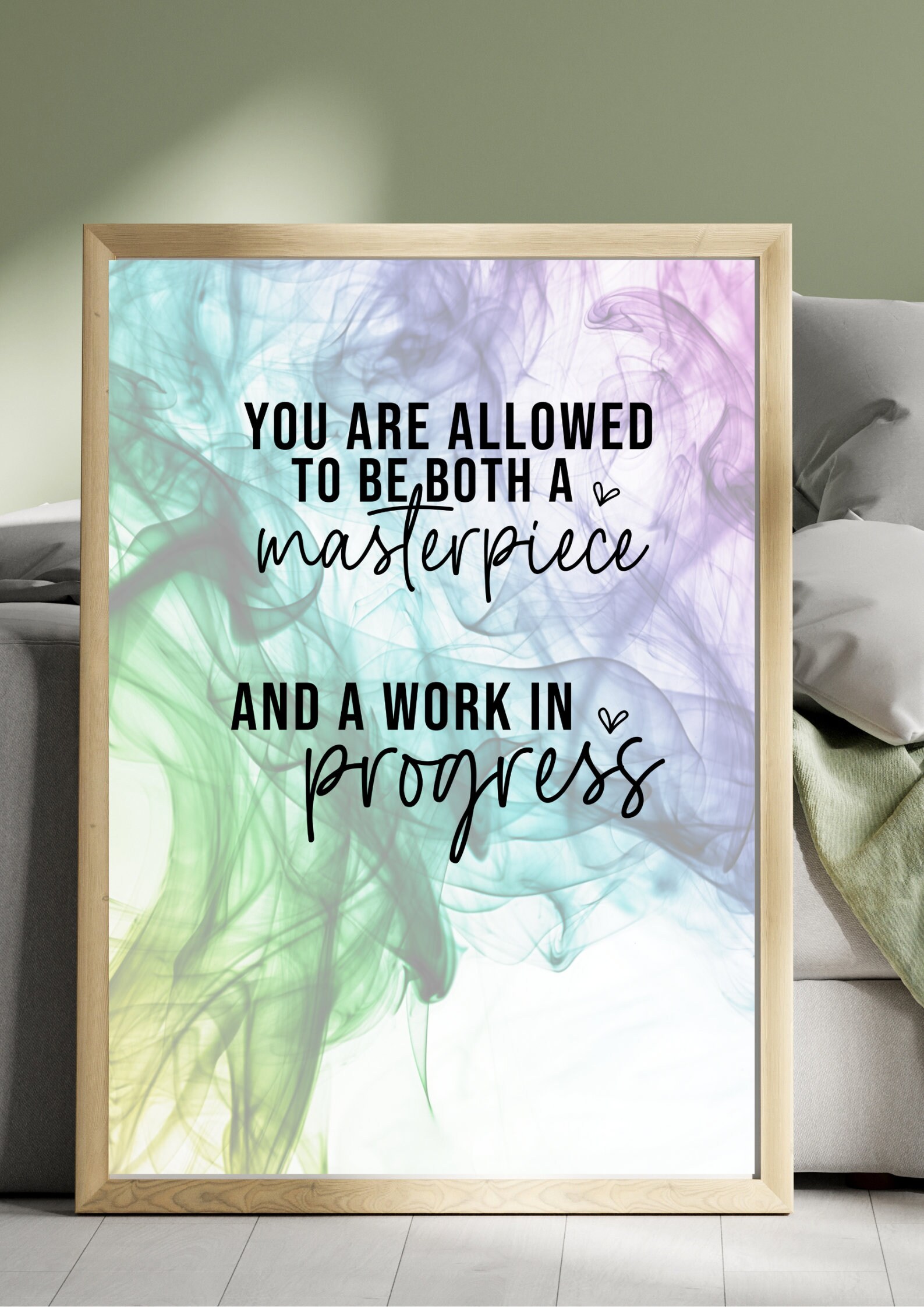 You Are Allowed to Be a Masterpiece and a Work in Progress Poster ...