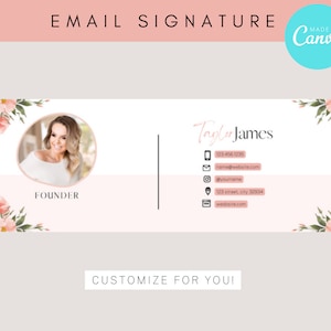 Email signature, gmail signature, email template, signature template, email marketing, clickable signature, digital signature