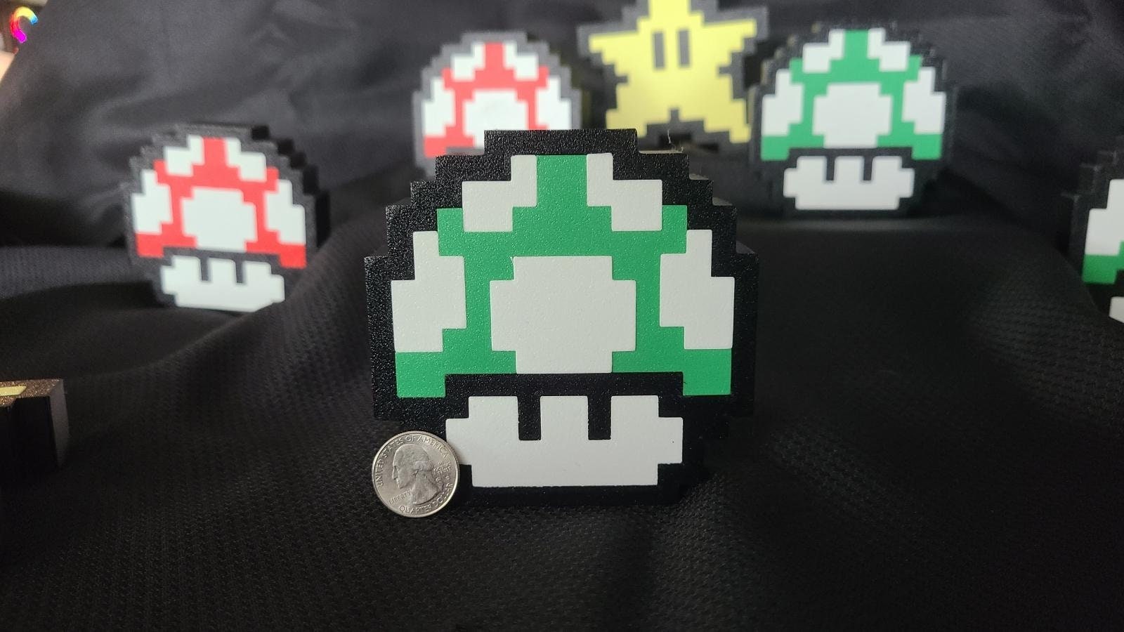 3D Printed 8-bit Super Mario Bros. Items Set 3 Items - Etsy