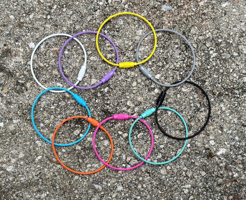Stainless Steel Wire Rings Mix & Match Colors Cable Etsy