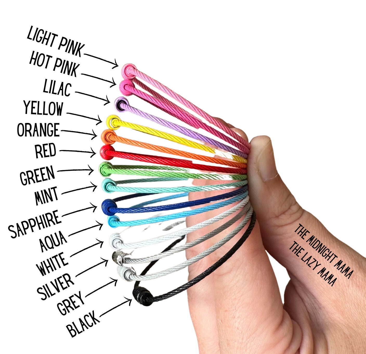 Stainless Steel Wire Rings Mix & Match Colors Cable Etsy