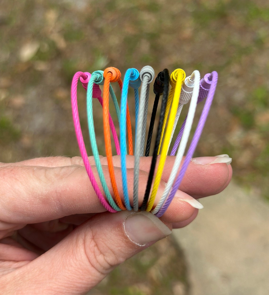 Stainless Steel Wire Rings Mix & Match Colors Cable Etsy