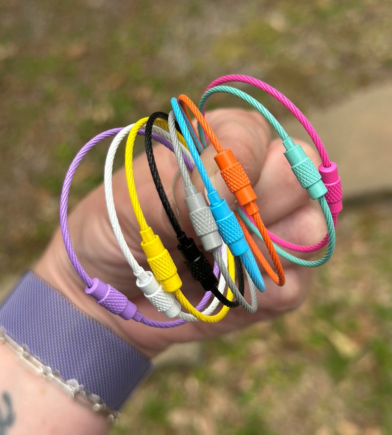 Stainless Steel Wire Rings Mix & Match Colors Cable Etsy