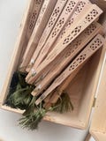 Custom laser engraved wood hand fan for weddings / wedding favours / wood fan / custom wood fan product logo