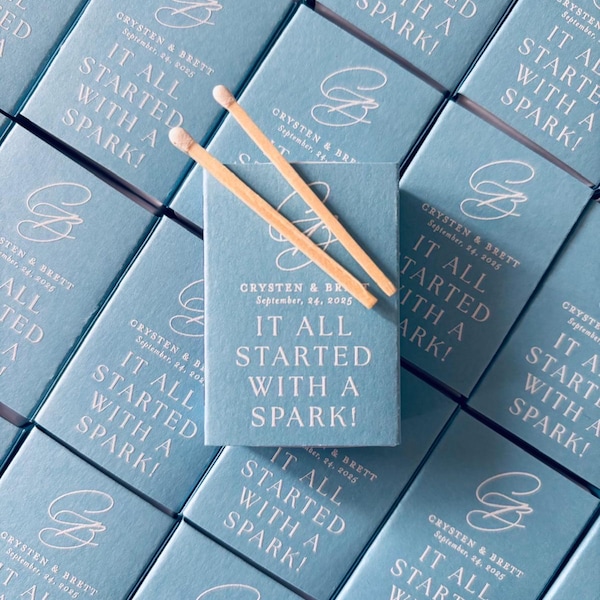 Custom Printed Matchboxes, Personalized Wedding Favors