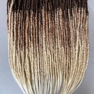 Ombre crochet transitional brown to blonde de dreads