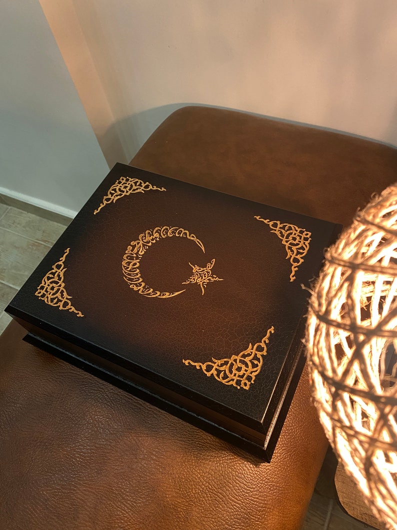 Luxury Quran Gift Set Quran With Wooden Box Quran Gift Set Etsy