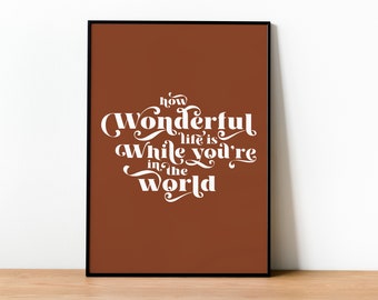 Elton John Lyric Print: Retro Dorm Room Wall Art (Digital Download)