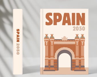 Spanien Reisefotobuch: Canva Template, Urlaubsfotoalbum, Kaffeetischbuch (A4/US Letter)