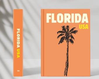 Florida Fotobuch Canva Template: Personalisierbares Reisefotoalbum, Luxus Kaffeetischbuch (Digitaler Download)