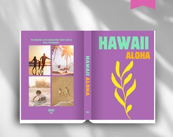 Benutzerdefiniertes Fotobuch Canva Template: Personalisierbares Luxus Urlaubs Album, Kaffeetischbuch (Digitaler Download)