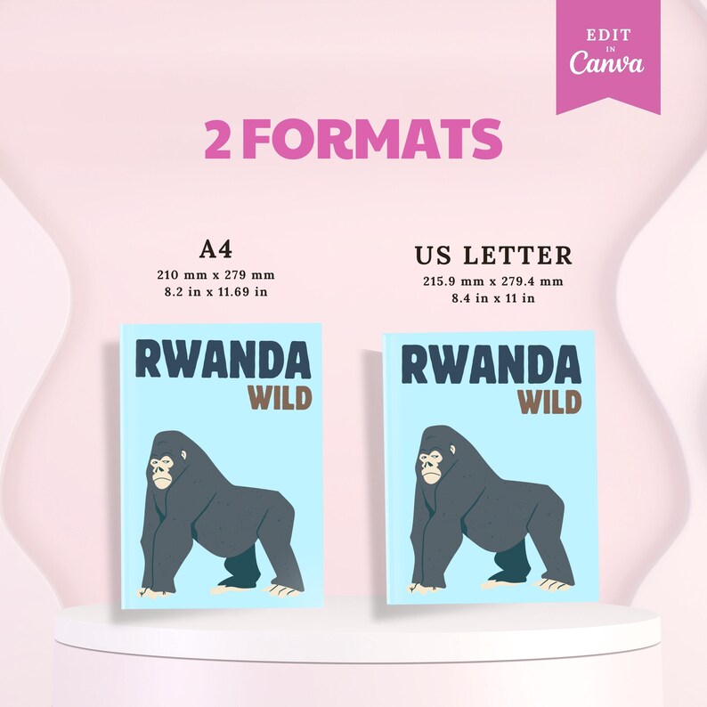 Rwanda Photobook Canva Template : Custom Vacation Photo Album, Luxury ...