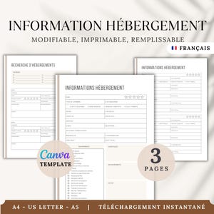 Fillable Accommodation Details Form: Hotel Itinerary (PDF Download)