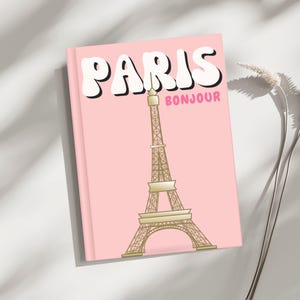 Paris Travel Photobook Template Canva: France Vacation Album (Digital Download)