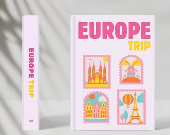 Europa Reise Fotobuch: Canva Template, Urlaub Fotoalbum, Kaffeetischbuch (Digitaler Download)
