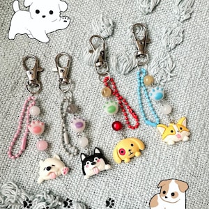 porte-clés chienchien breloques pour téléphone amoureux des chiens mignon amoureux des animaux animal de compagnie accessoire kawaii cadeau anime personnage de dessin animé