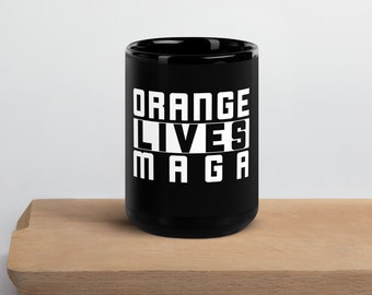 OLM - Taza negra brillante