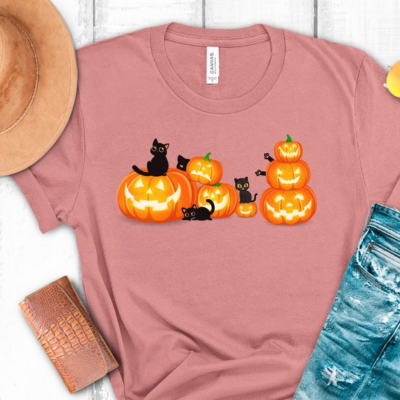 Halloween Sweatshirt,Cat Sweatshirt,Ghost Shirt,Halloween Sweater,Cool Halloween Cat Shirt,Cat Lover Tshirt,Black Cat Shirt,2023 Spooky Seas