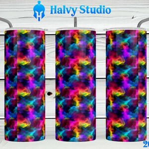 Color Smoke Muster #0106 Sublimationsdesign für 15oz, 20oz straight, 20oz tapered und 30oz Skinny Becher, digitaler Download