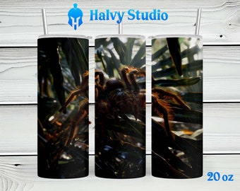 Goliath Tarantula #0208 sublimatieontwerp voor 15oz, 20oz recht, 20oz taps toelopend en 30oz skinny tuimelaars, digitale download