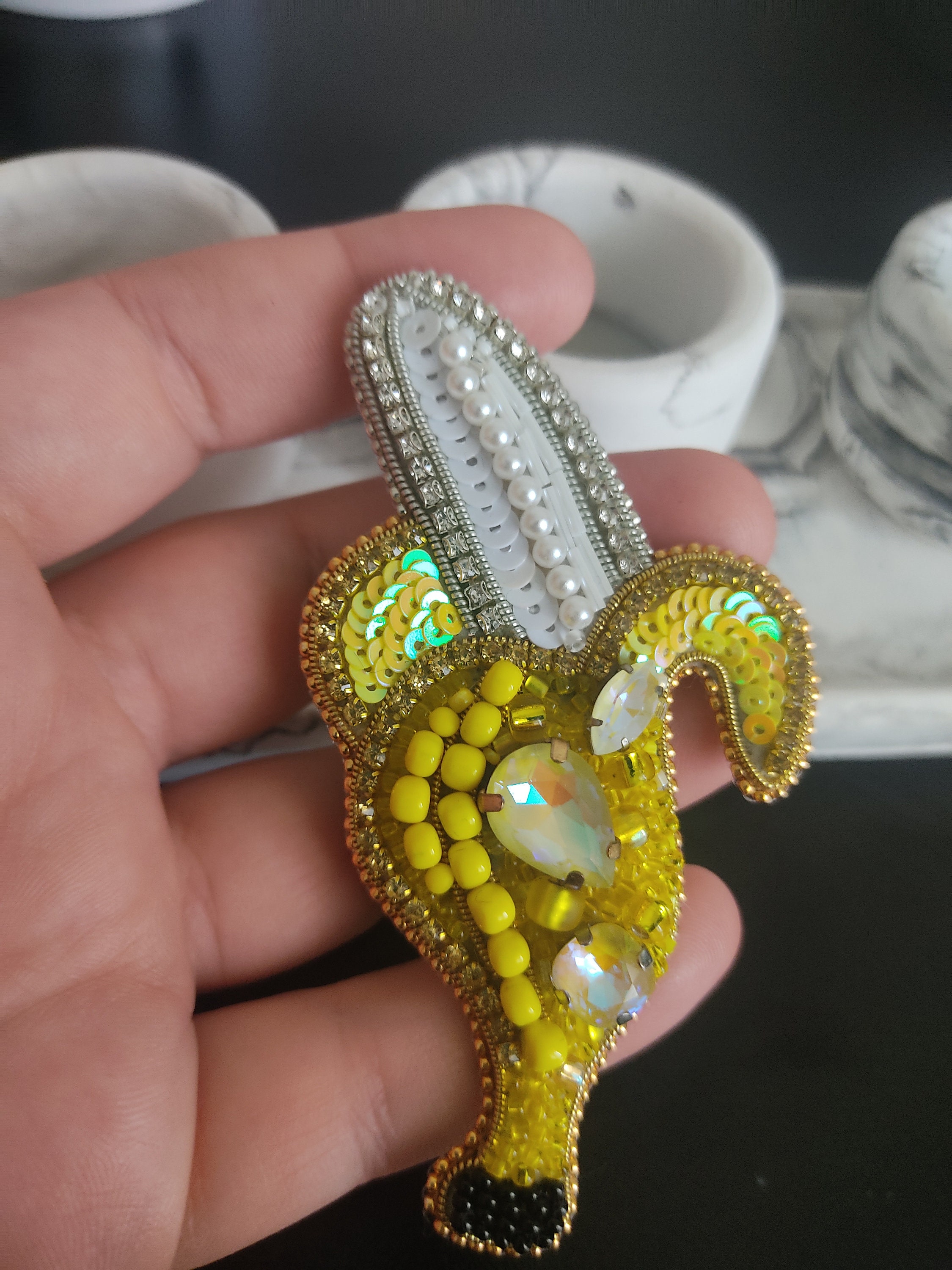 Banana Brooch Etsy UK